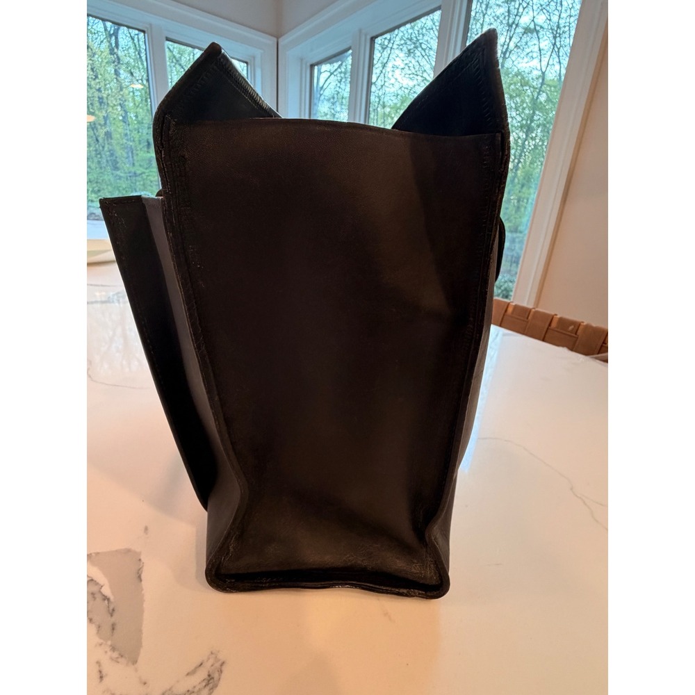 Dooney & Bourke Alto Executive Tote Black Leather Large Vintage Bag - Picture 12 of 14